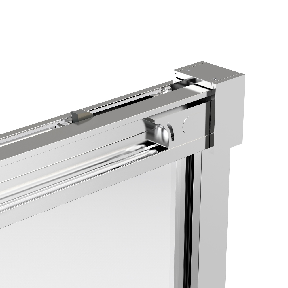 Душевая дверь Vincea Stella Вороненая сталь / Прозрачное — изображение 3