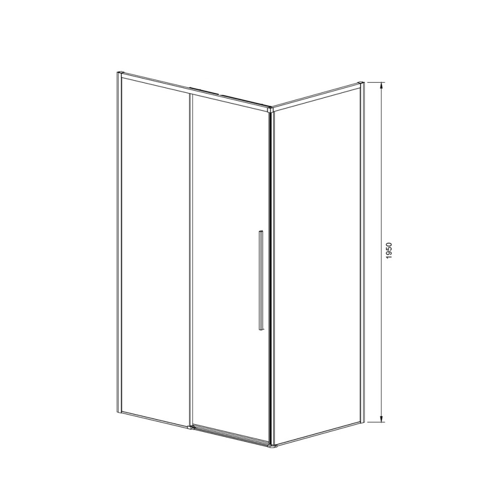 Душевой уголок Vincea Slim-N Вороненая сталь / Прозрачное — изображение 4