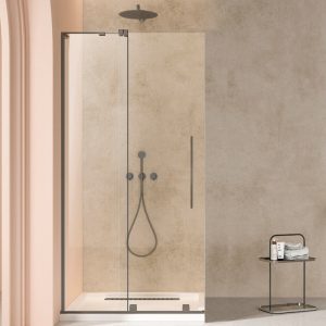 Душевая перегородка Vincea Walk-In Вороненая сталь / Прозрачное
